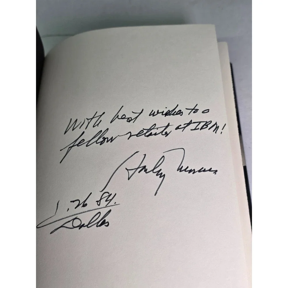 SIGNED Minding the Store Stanley Marcus 1974 Hardcover Inscribed‎ IBM Interest